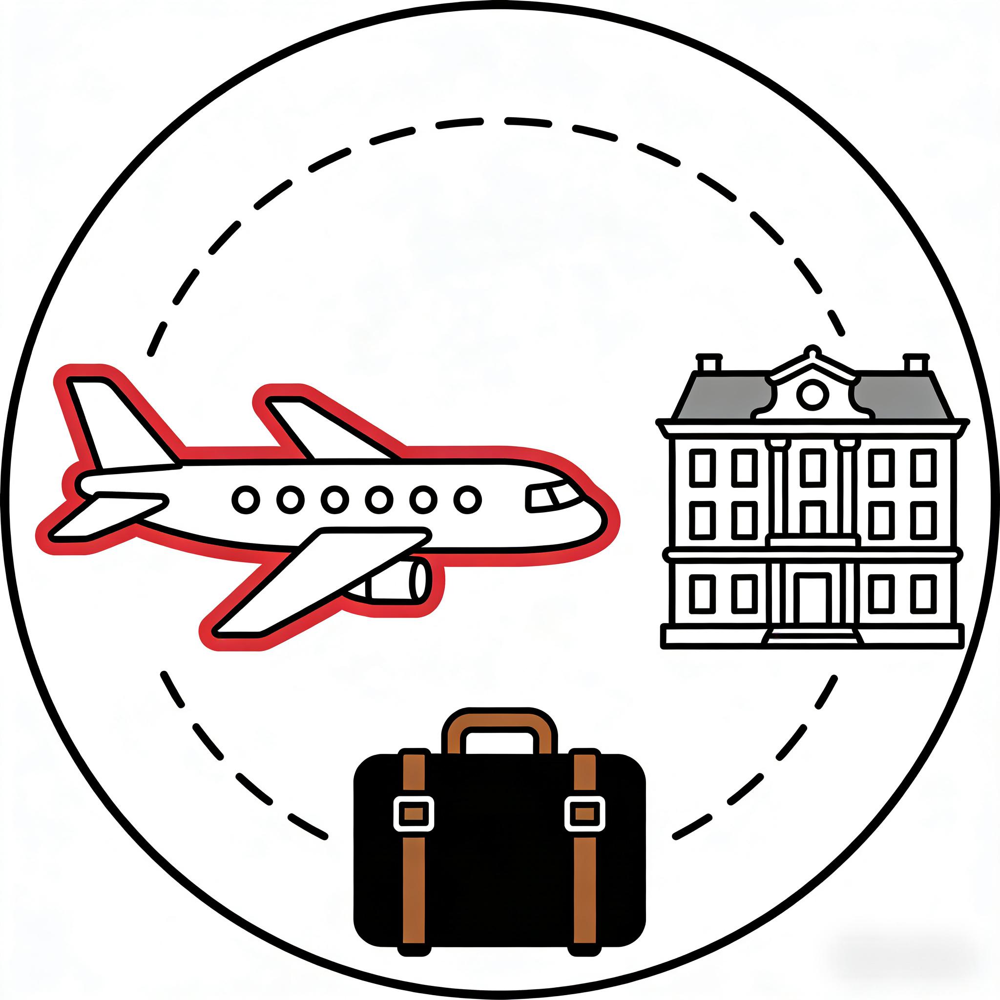 酒旅出行分类图标